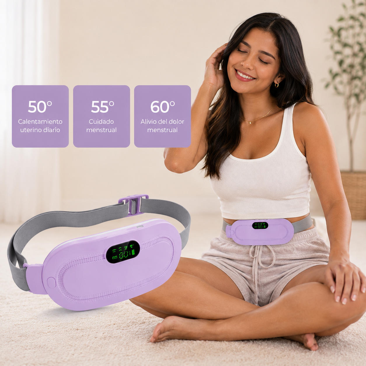 Cinturón inteligente para dolores menstruales