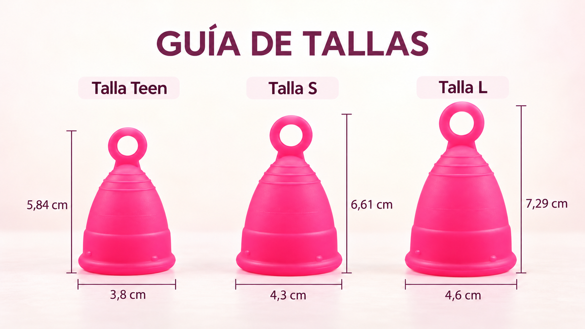 Copa menstrual con anillo