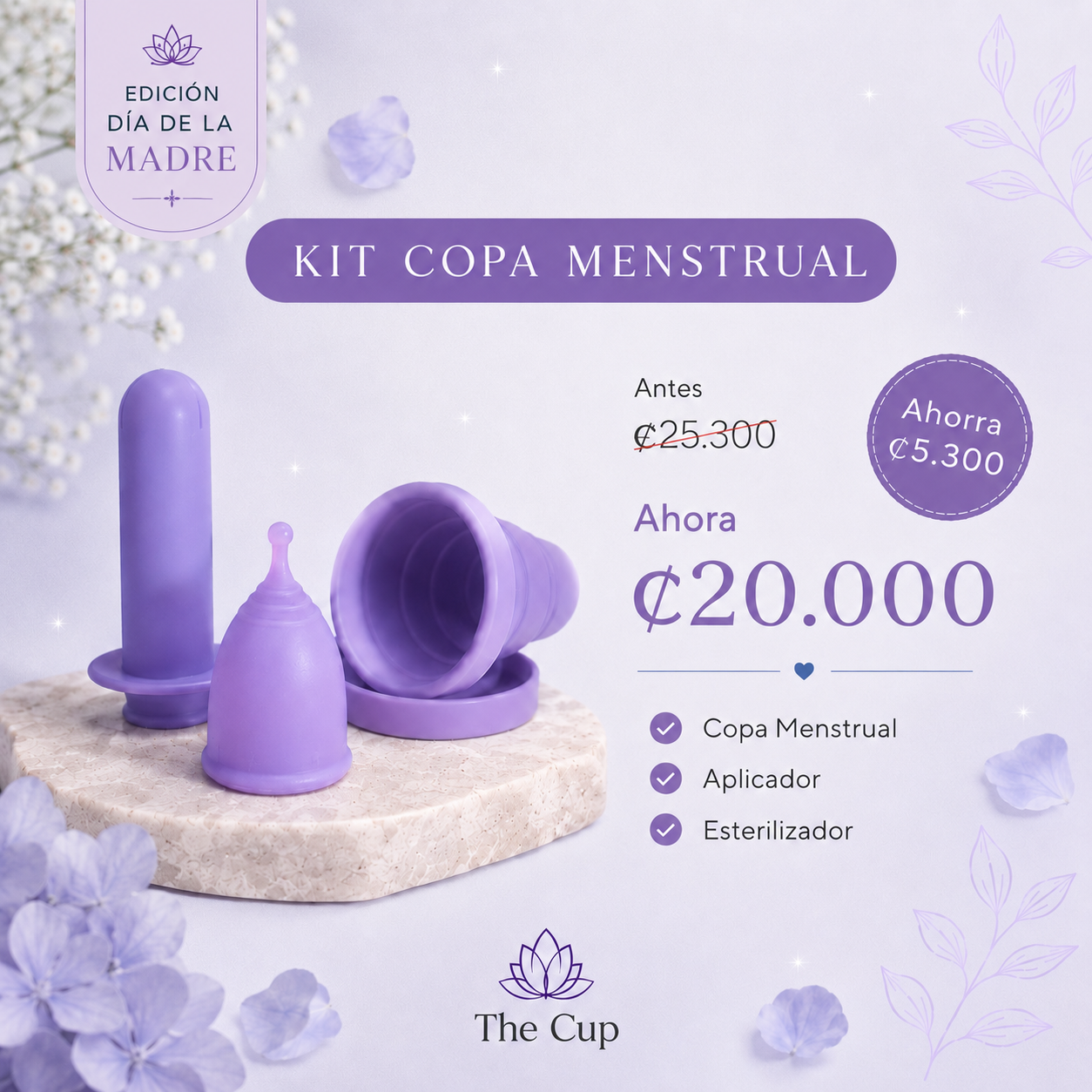 Kit copa menstrual (Día de la madre 💖)