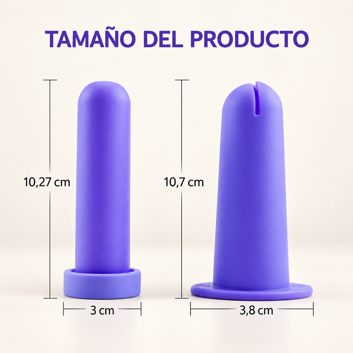 Aplicador de copa menstrual